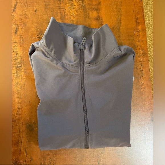 Under Armour Gray Full-Zip Wind Breaker Water Resistant Running Jacket - Picture 6 of 10